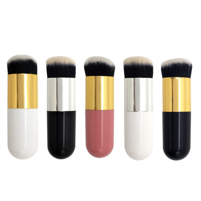 Professional High Quality Makeup Single Brush Foundation Brush Synthetic Hair 5 Colors Brush