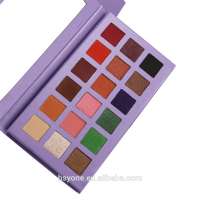 Wholesale cosmetic 18 color eye makeup lash brush glitter shadow